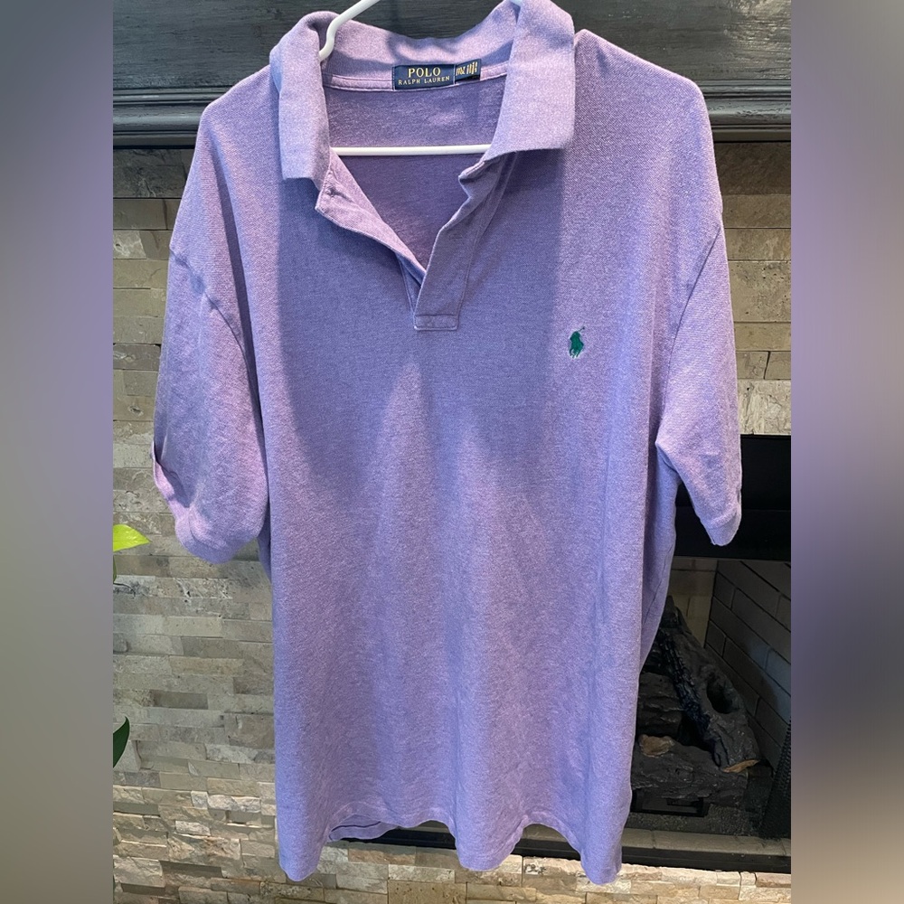 Men’s Polo by Ralph Lauren size 2XLT light purple